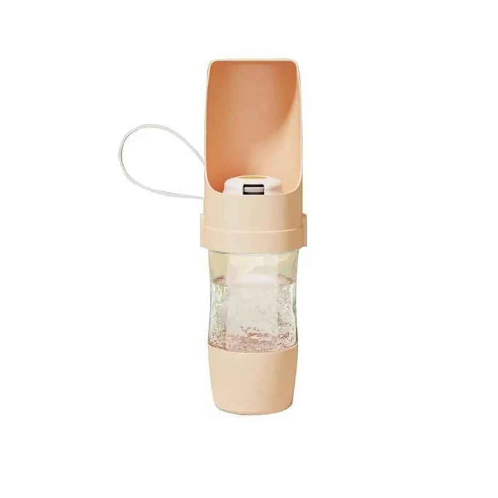 2 In 1 Cat Travel Pet Dog Water Bottle Outing Feeder Drinking Portable Cup