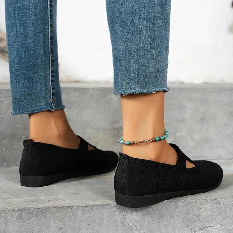 Women Flat Breathable Mesh Shoes Summer Light Loafers