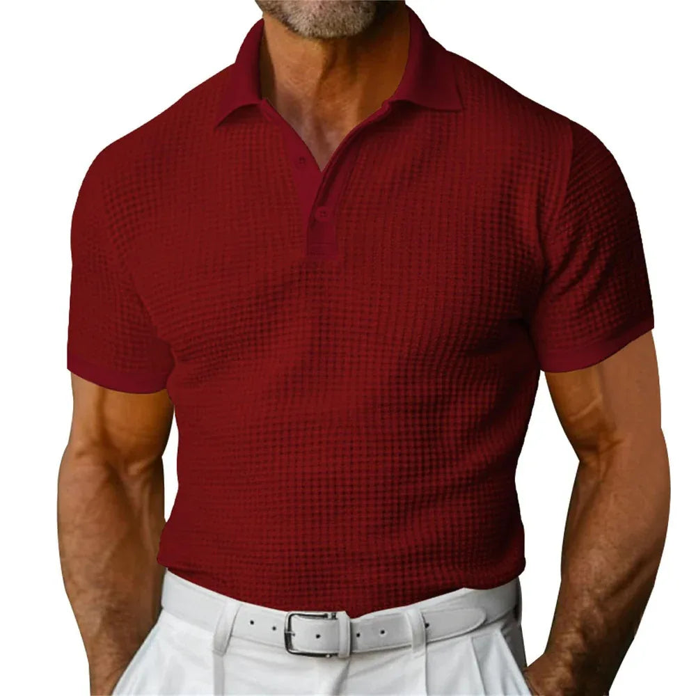 Short Sleeve Polo Shirt Men's Fashion Summer Lapel Shirt