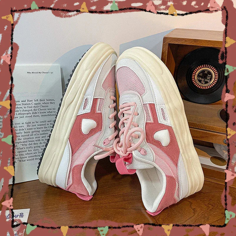Super Sweet Full Of Love Sneakers Women's Student Skate Shoes