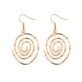 Creative Hollow Circular Vortex Earrings For Women