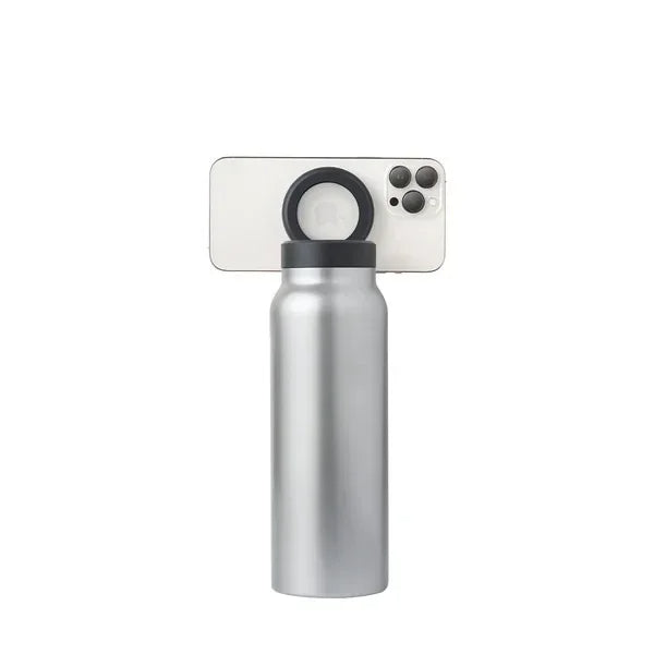 Wasserflasche mit MagSafe-Handyhalterung