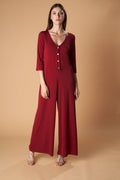 3/4 SLEEVE JUMPSUIT