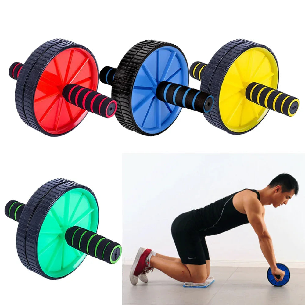 Double Abdominal Wheel Workout Equipment