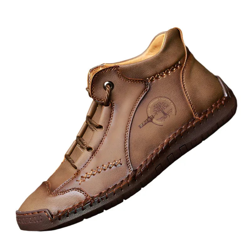 Men's Casual Martin Boots Hand Stitched High Top Men's Shoes