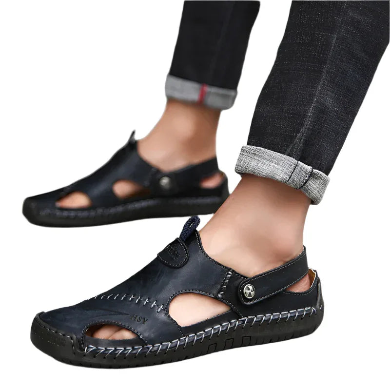 Genuine Leather Shoes Roman Summer Sandals For Men