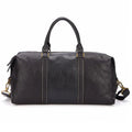 Genuine Leather Detachable Shoulder Strap Large Capacity Duffle Weekend Bag