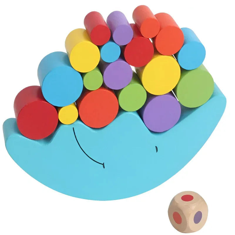Wooden Moon Balance Toy Unisex For Babies Kids Children 2-4 Years Old
