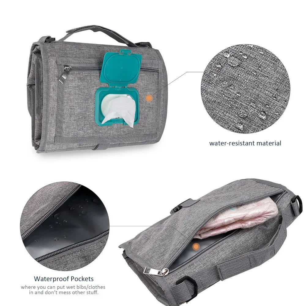 Foldable Waterproof Portable Baby Diaper Changing Pad
