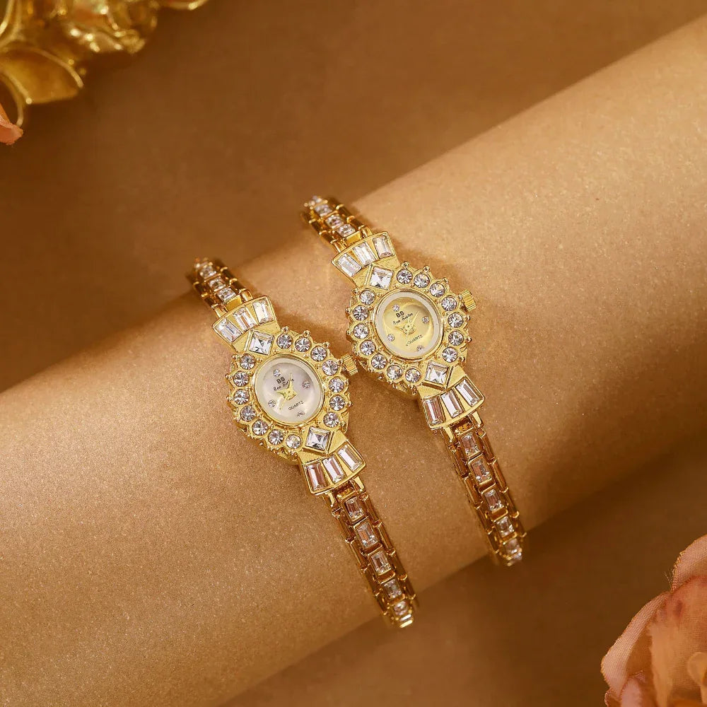 Women's Diamond Middle-Ancient Magic Mirror Watch