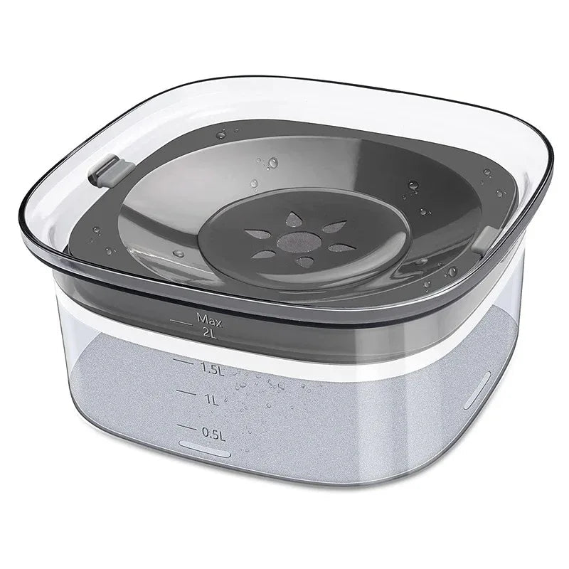 Pet Dog Splash-Proof Water Bowl