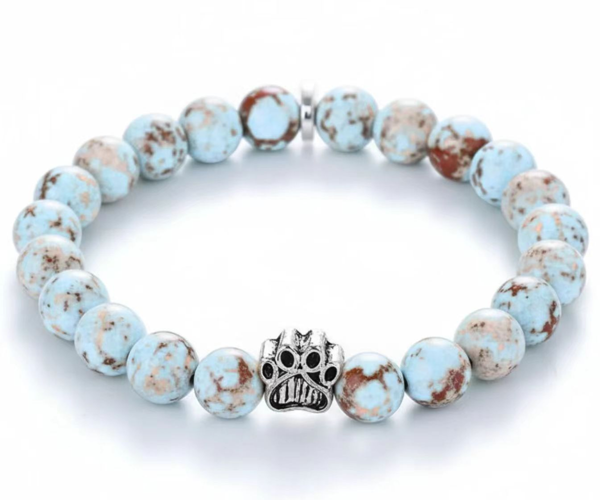Dog Paw Bead Bracelet