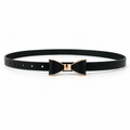 Slim Bow-Buckle Waist Belt