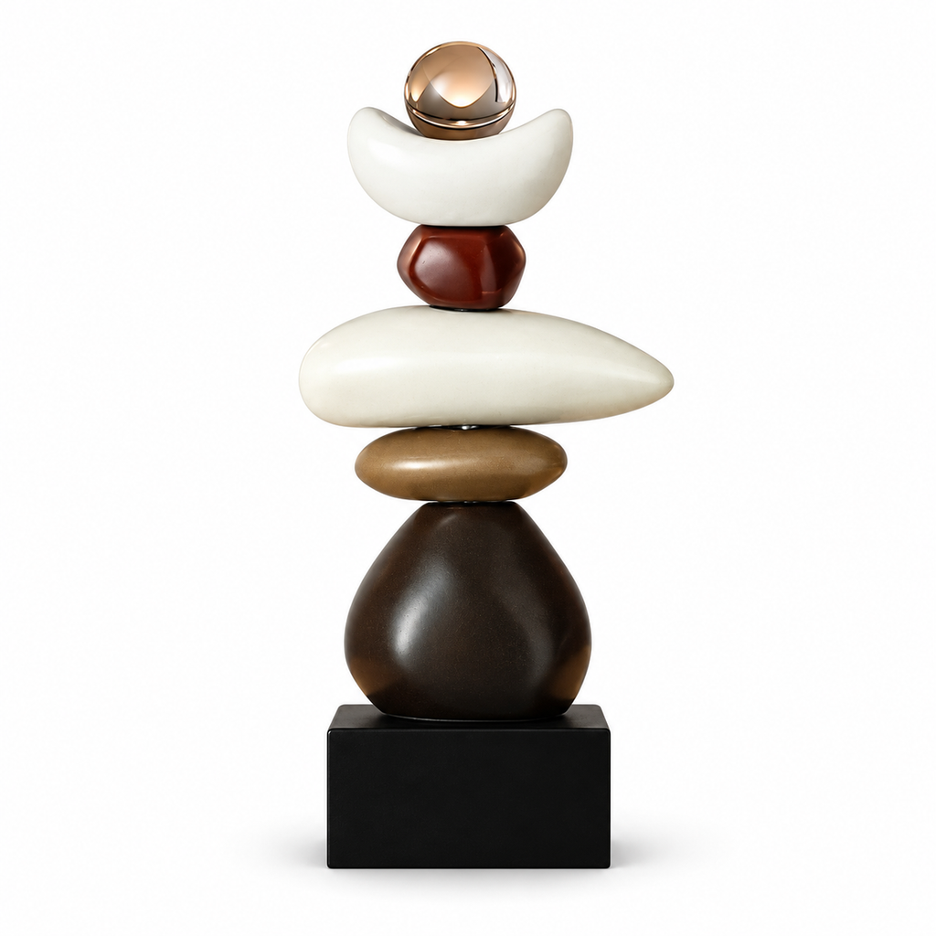 Stacked Pebble Sculpture