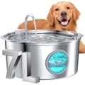 7L Stainless Steel Dog Water Fountain