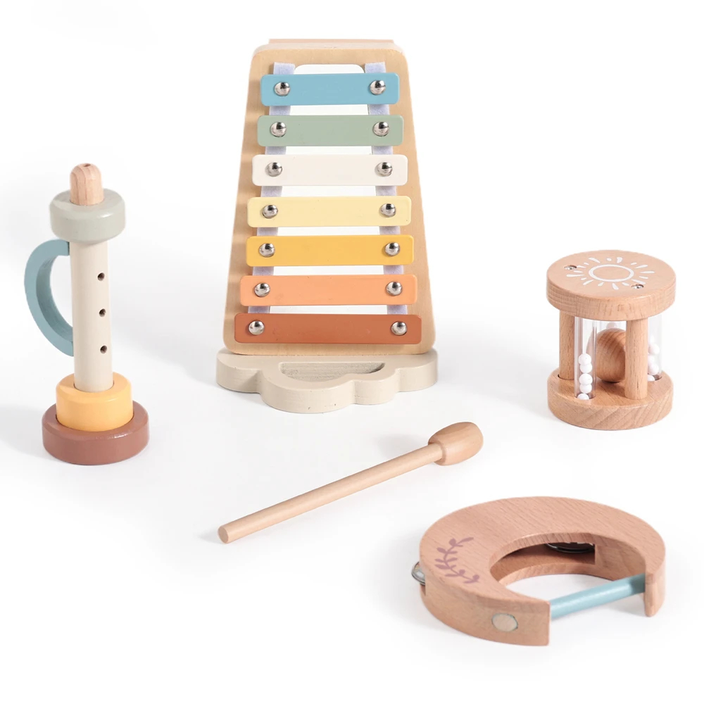 Wooden Musical Instrument Set
