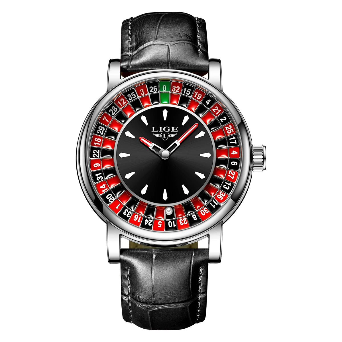 LIGE Roulette Dial Watch