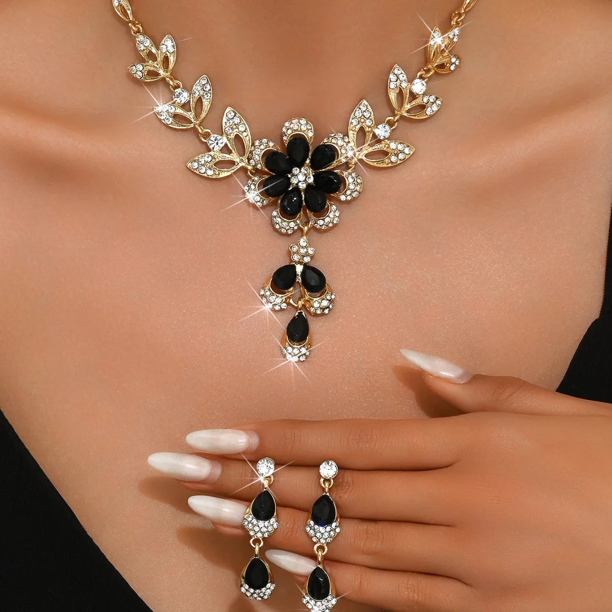 Vintage Floral Jewelry Set