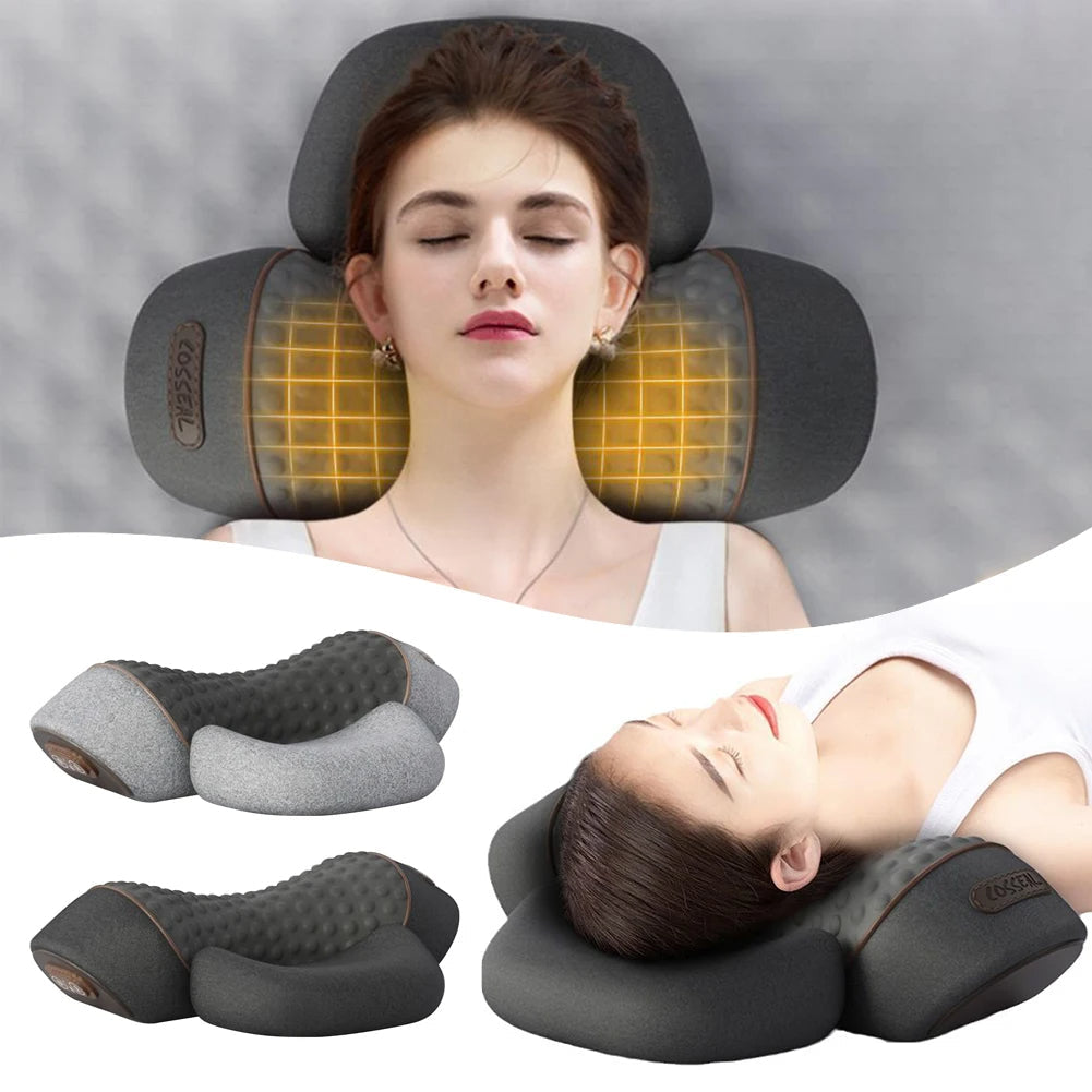 Elektrisches Nackenmassagekissen mit Heiz- und Vibrationsfunktion