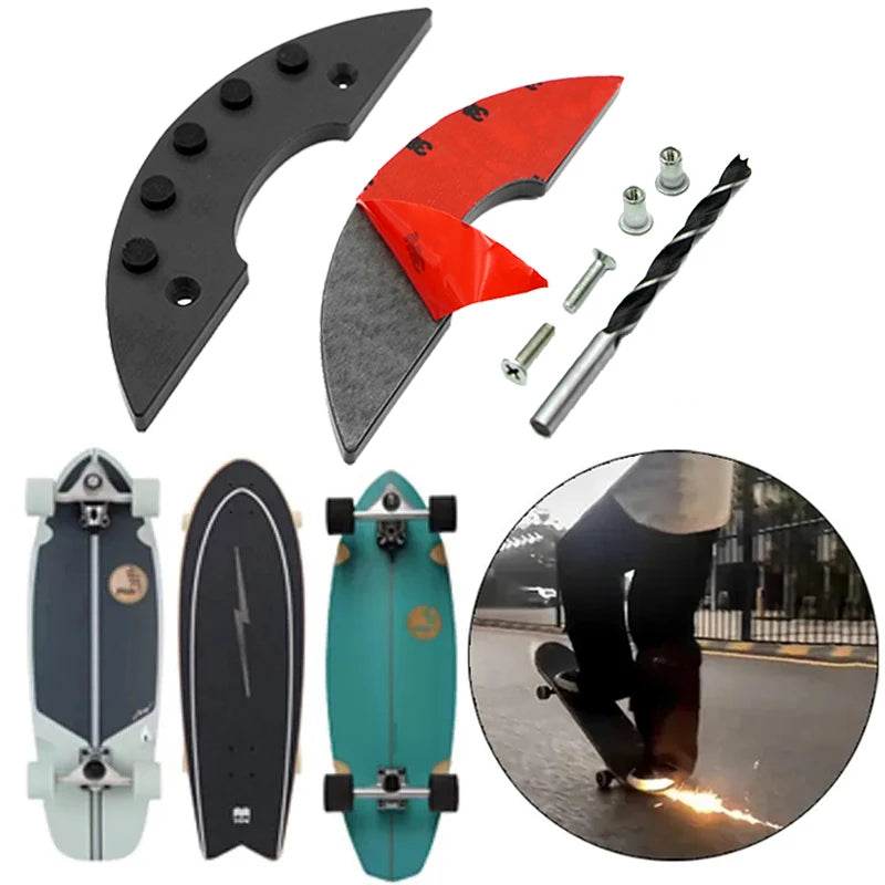 Skateboard-Funkenplatte