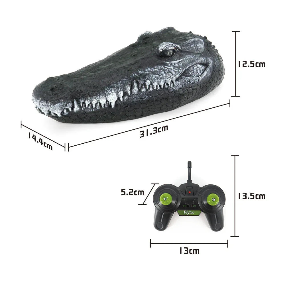 Simulated Crocodile Head Remote-Controlled Water Boat Toy