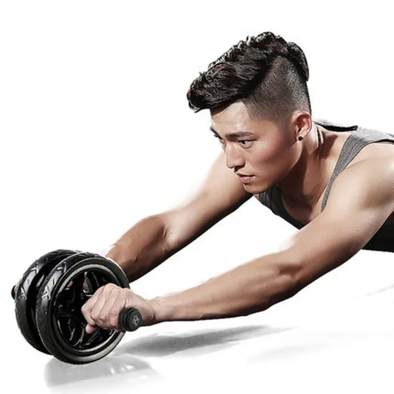 Silent Two-Wheeled Abdominal Wheel Abdomen Roller For Strengthening The Core Muscles