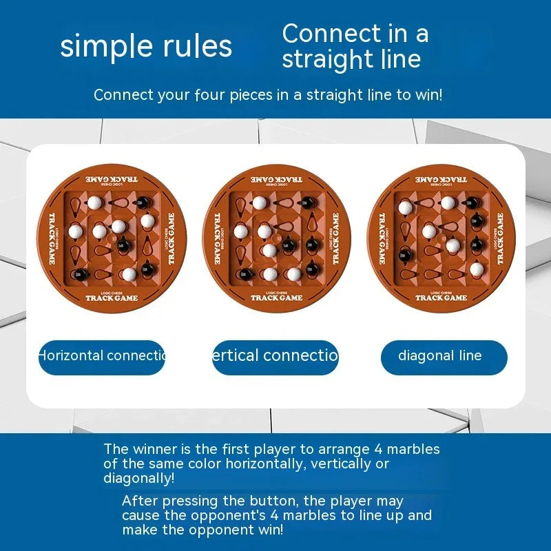Track Logic Chess Double Battle Board Game Toy