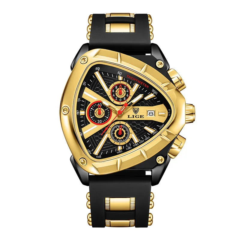 Polygon Men's Waterproof Luminous Calendar Watch