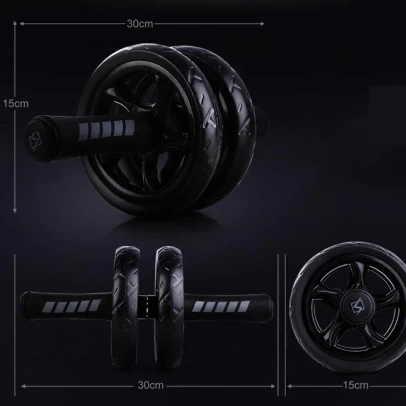 Silent Two-Wheeled Abdominal Wheel Abdomen Roller For Strengthening The Core Muscles