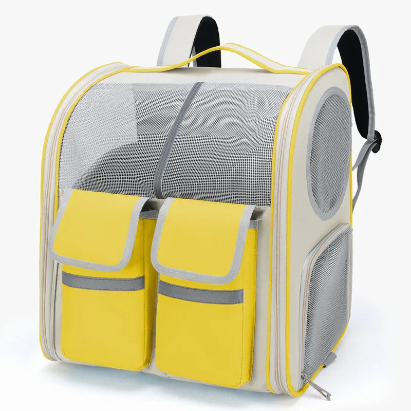 Pet Trolley Bag Cat Bag Large Capacity Portable Breathable Backpack