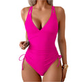 One-Piece New Pure Color Swimsuit Bikini