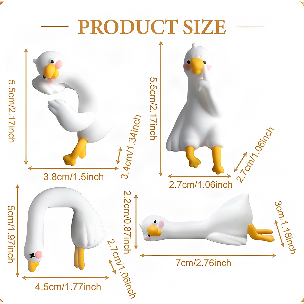 Resting Duck Monitor Figurines