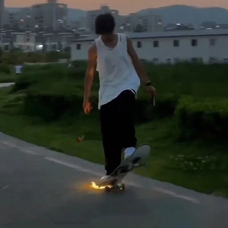 Skateboard-Funkenplatte