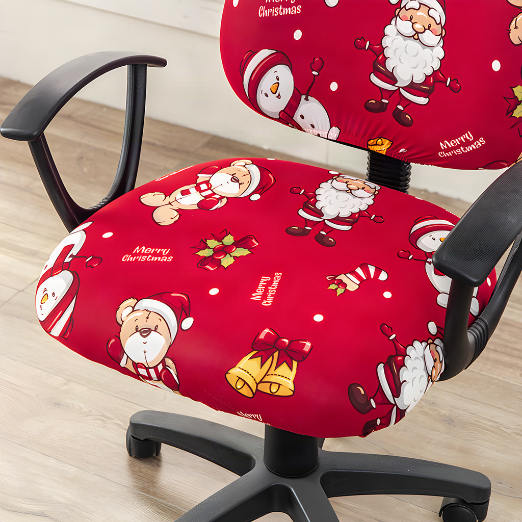 Two-Piece Stretch Office Chair Cover