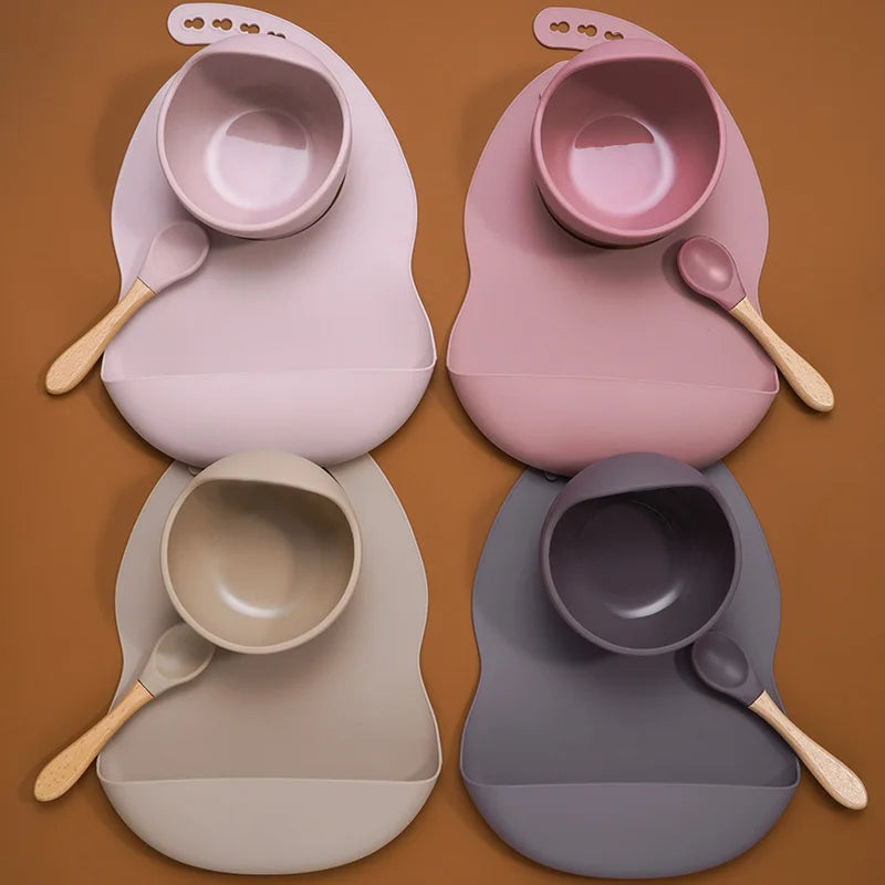 Silikon-Babygeschirr-Set