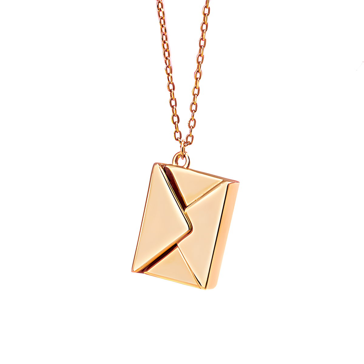 Opening Envelope Pendant Necklace
