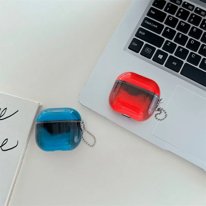 Leuchtende AirPods-Hülle mit Treibsand-Effekt