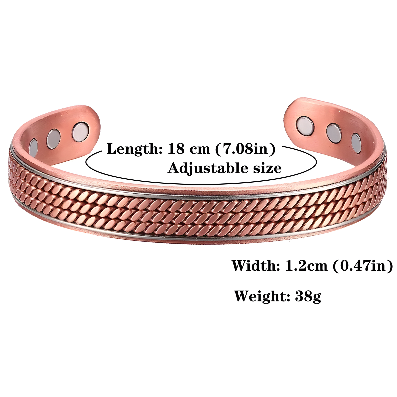 Copper Ring and Bracelet Set