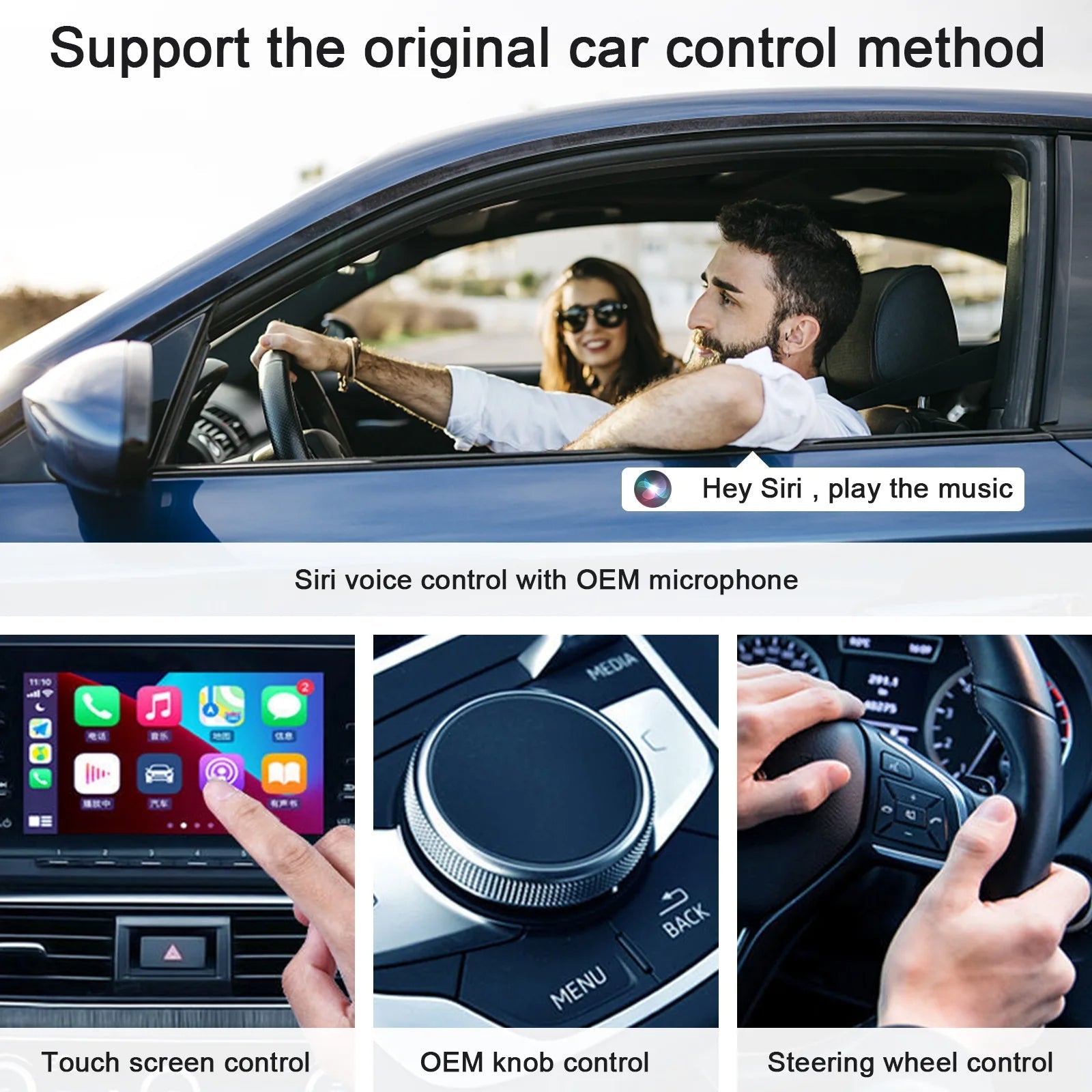 Kabelloser CarPlay-Adapter für Android und Apple