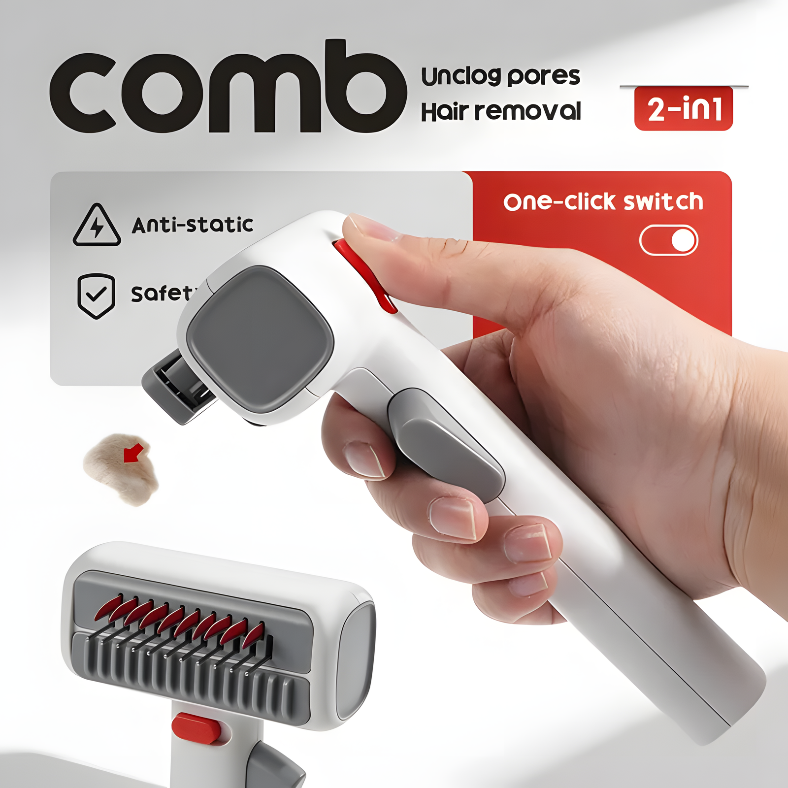 Two-in-One Pet Grooming Comb