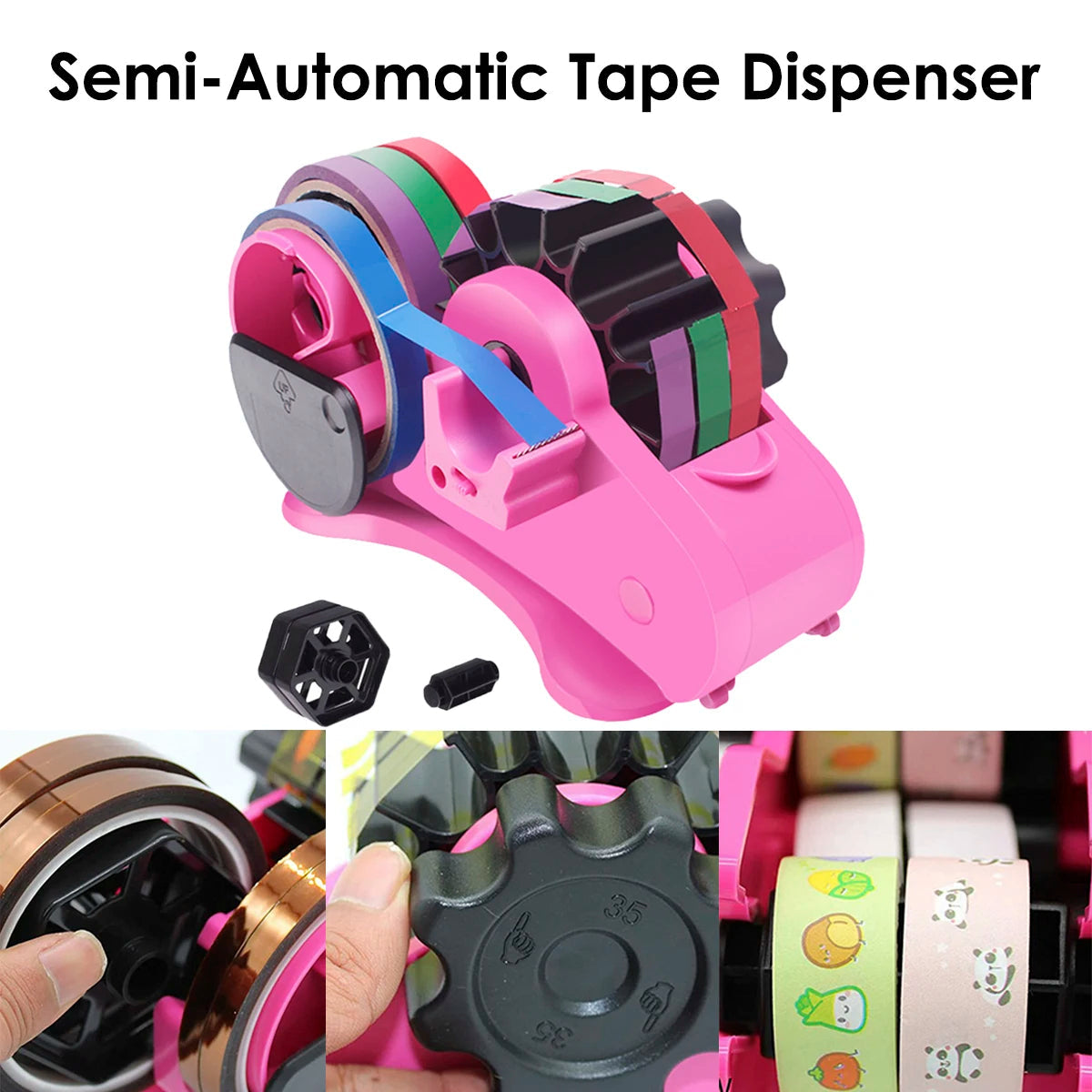 Halbautomatischer Klebebandabroller