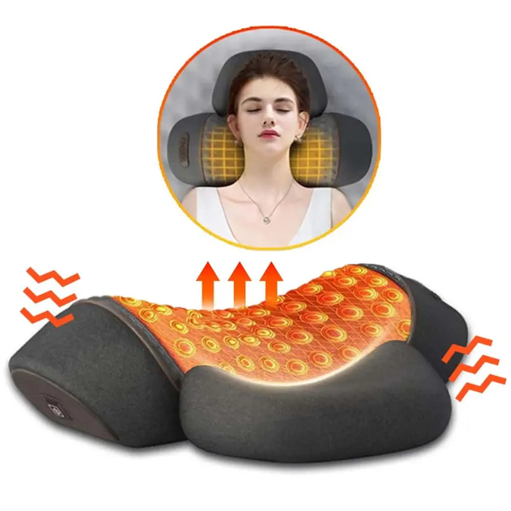 Elektrisches Nackenmassagekissen mit Heiz- und Vibrationsfunktion
