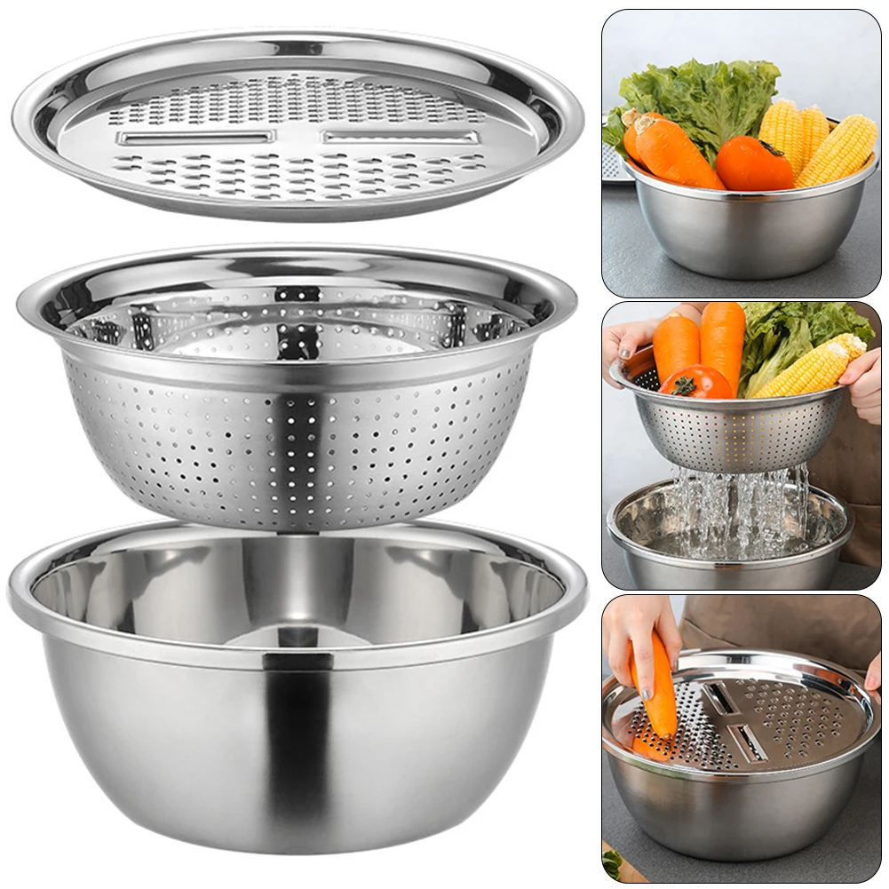 Stainless Steel Grater Bowl Set