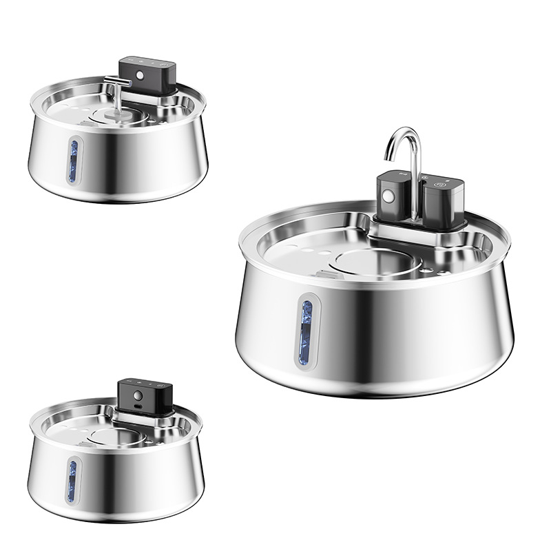 4L Stainless Steel Cat Water Fountain
