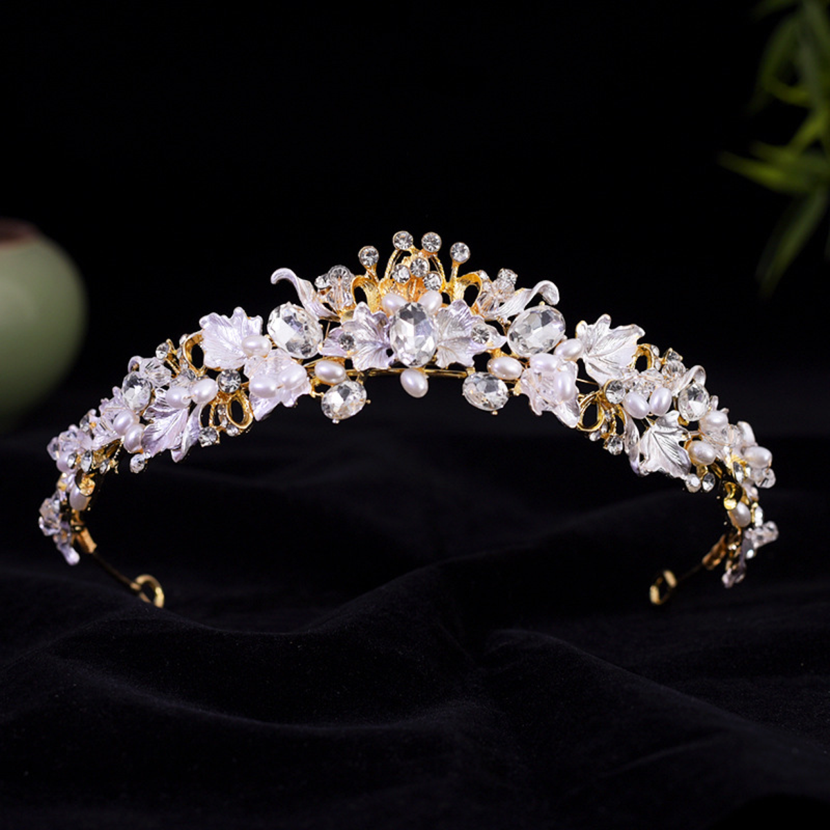 Crystal Floral Bridal Tiara