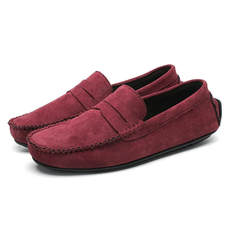 Men's Shoes Leather Slip-On Breathable Loafers
