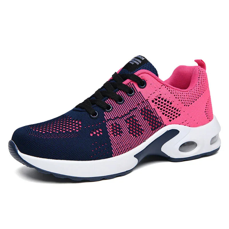 Dense Mesh Flyknit Comfortable Women's Running Shoes