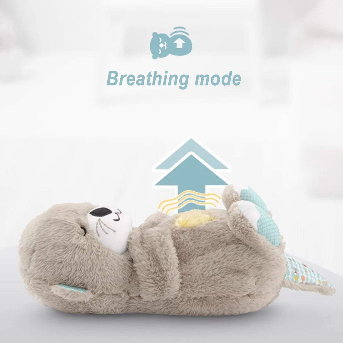 Atmendes Otterbaby-Plüschtier