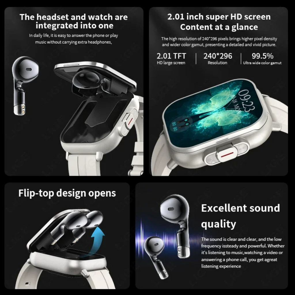 Smartwatch mit Ohrhörern