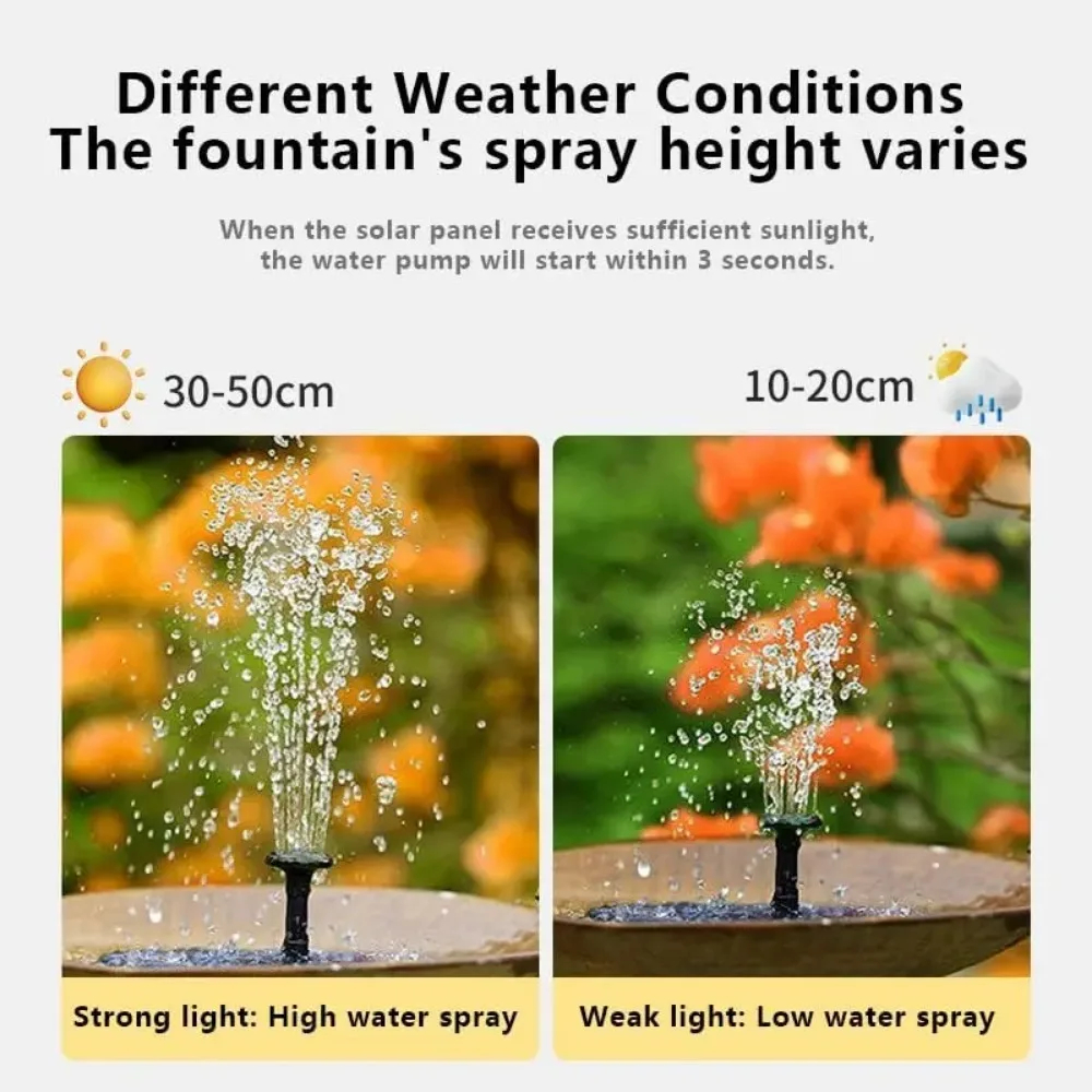 13 cm Floating Solar Fountain